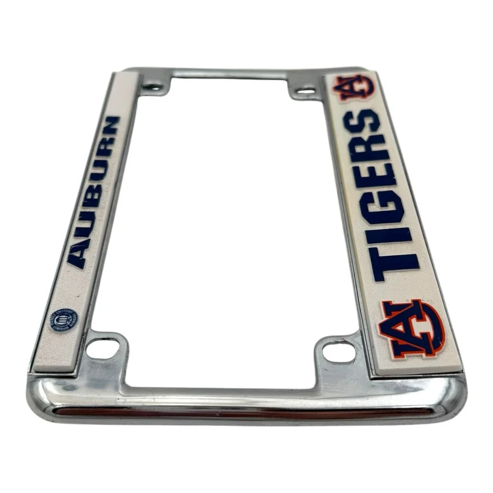 Officially Licensed Rico AUBURN TIGERS AU Motorcycle Chrome License Plate Frame